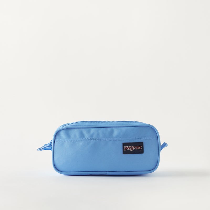 JANSPORT حقيبة أقلام زرقاء ذات قسمين للأطفال - Image 1